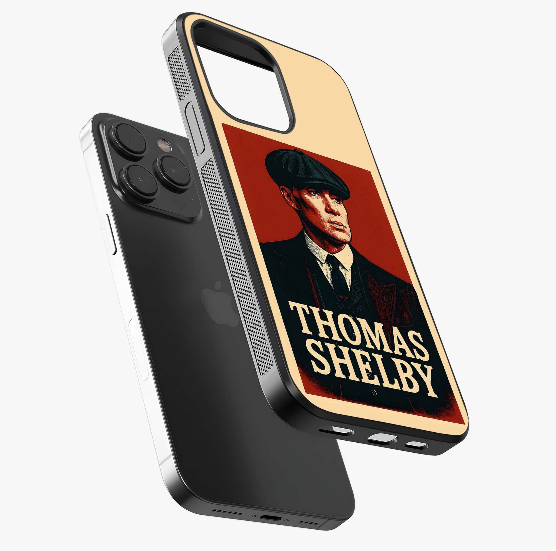 Vintage Mafia Authority Glass Case photographed in natural light showing reflective finish and design depth.