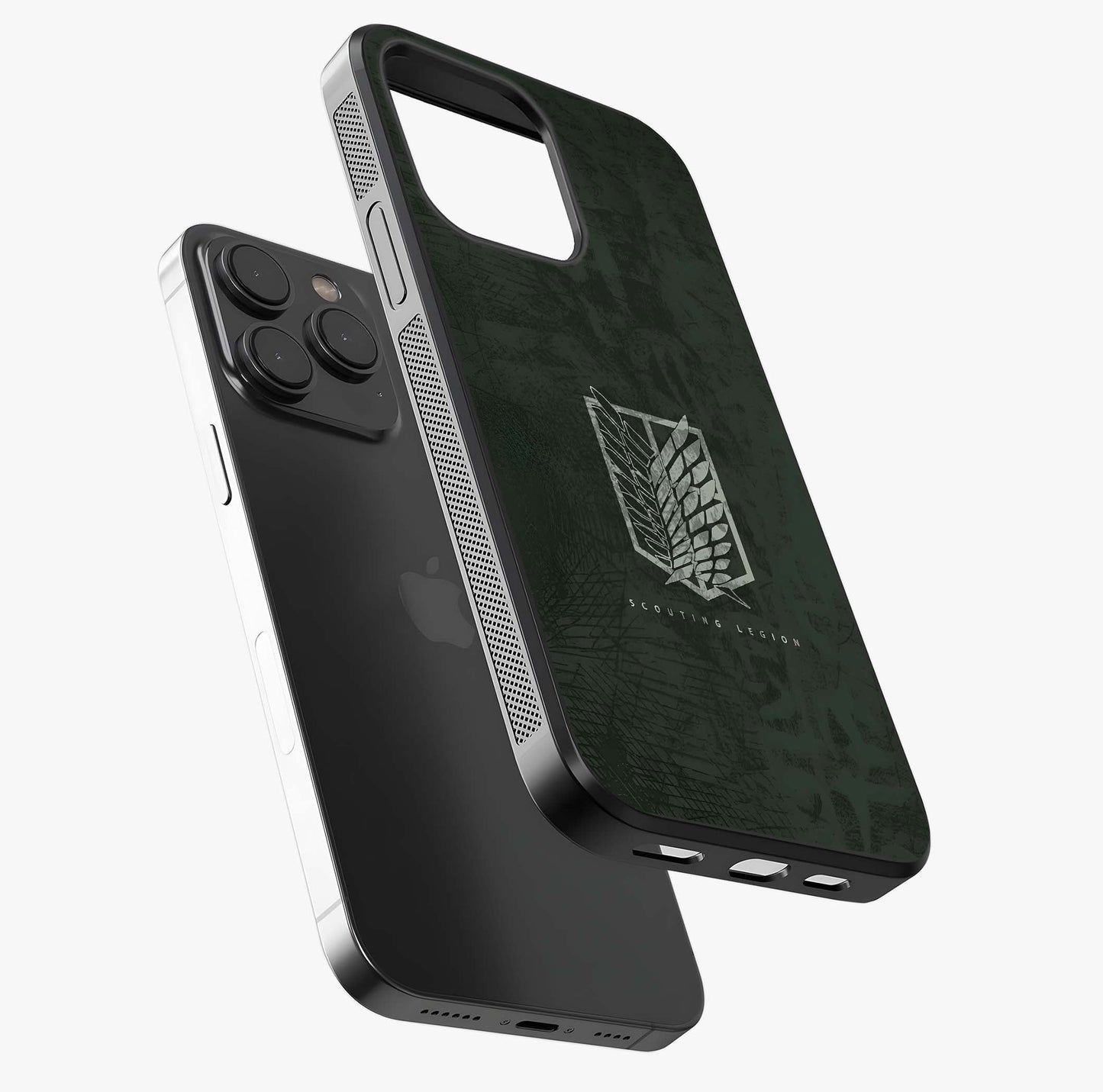 Wings Of Freedom Glass Case photographed in natural light showing reflective finish and design depth.