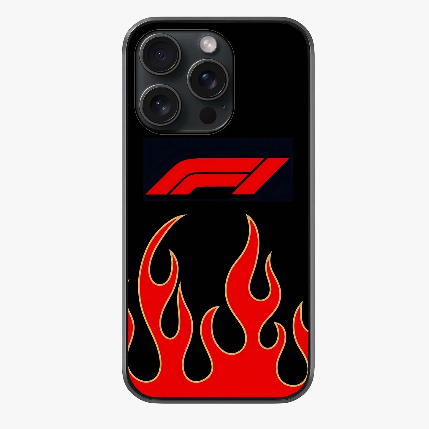 Fire F11 Glass Case showing full back design in clean flat view with glossy glass finish.