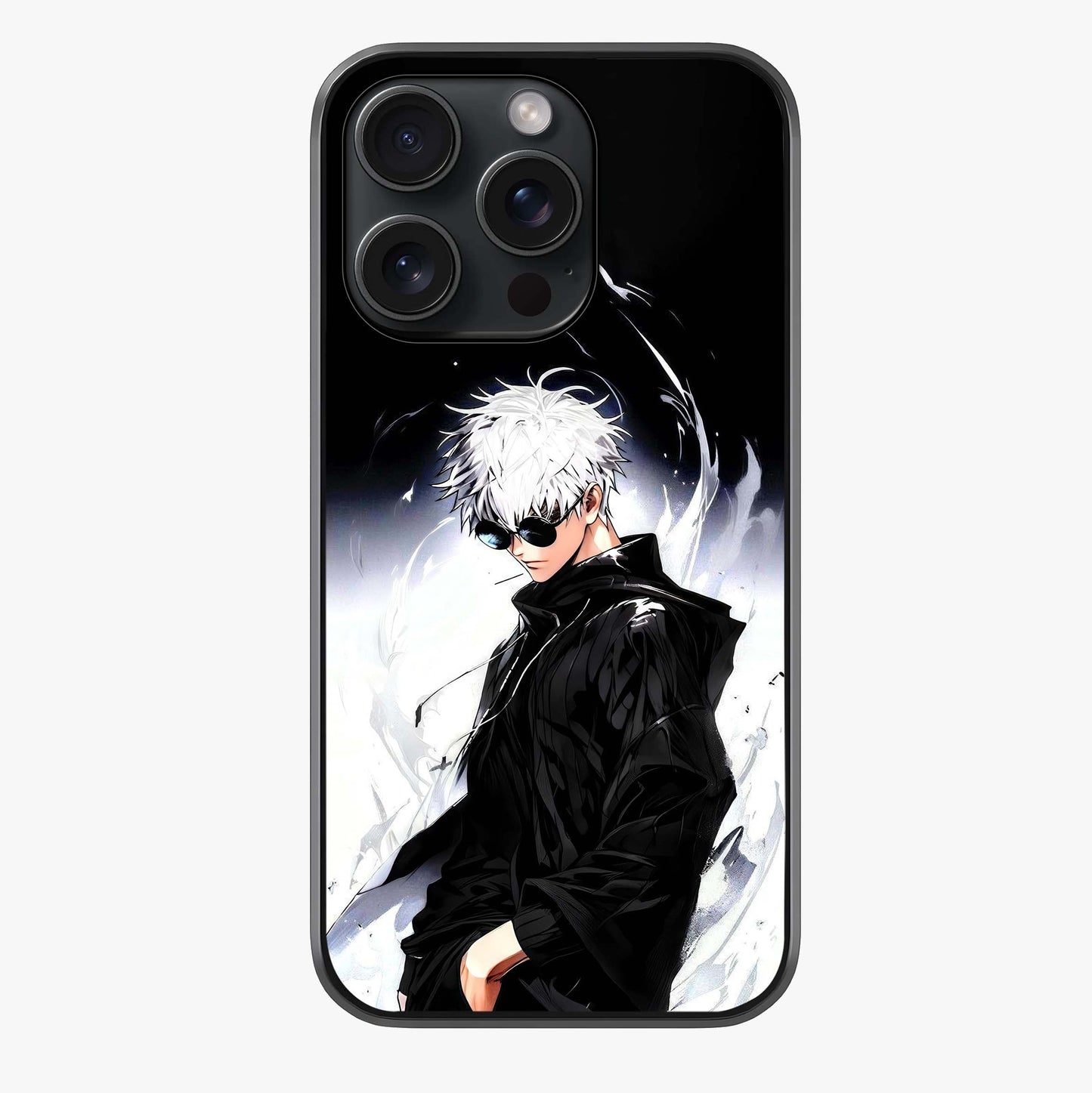 Limitless Shadow King Glass Case showing full back design in clean flat view with glossy glass finish.