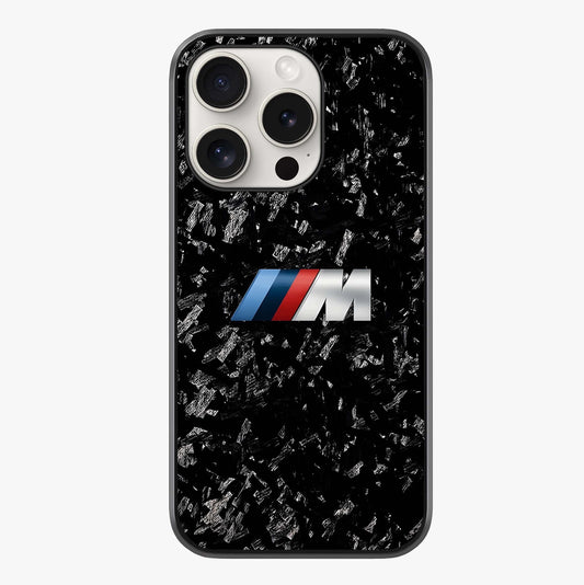 Carbon Speed Mark Glass Case showing full back design in clean flat view with glossy glass finish.