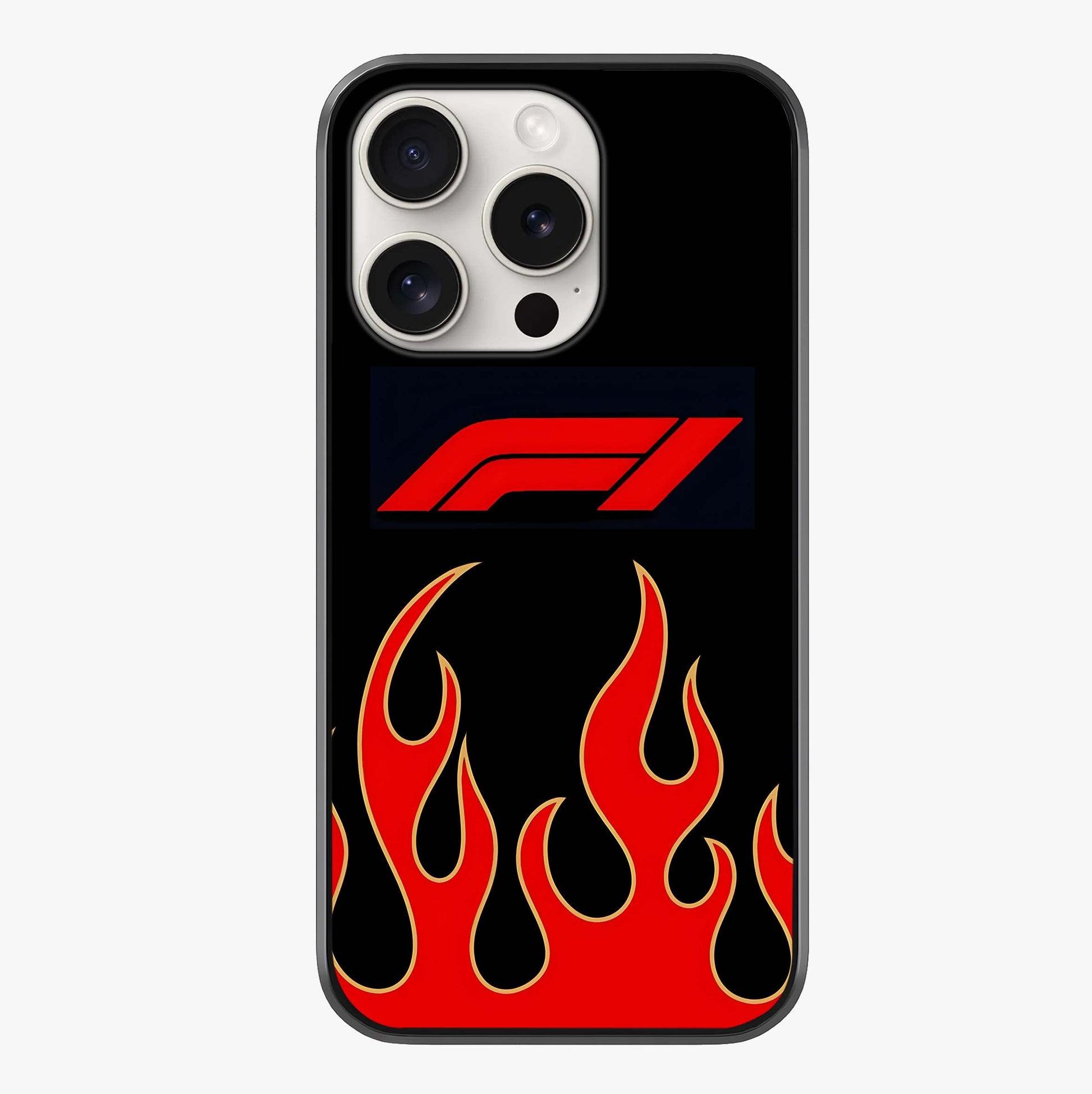 Fire F11 Glass Case showing full back design in clean flat view with glossy glass finish.