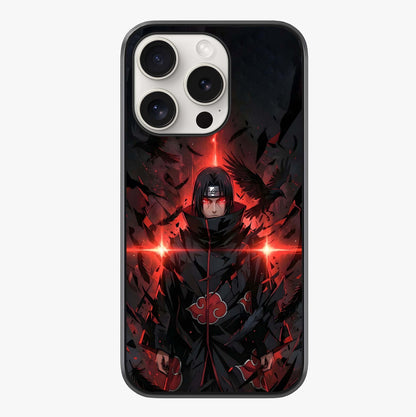 Focused Blade Discipline Glass Case showing full back design in clean flat view with glossy glass finish.