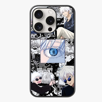 Infinity Sorcerer Chaos Glass Case showing full back design in clean flat view with glossy glass finish.