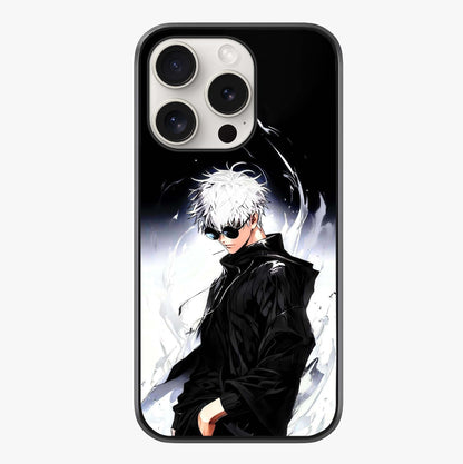 Limitless Shadow King Glass Case showing full back design in clean flat view with glossy glass finish.