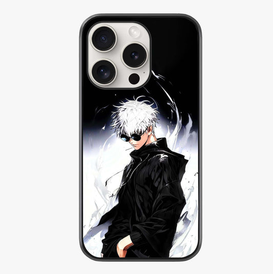 Limitless Shadow King Glass Case showing full back design in clean flat view with glossy glass finish.