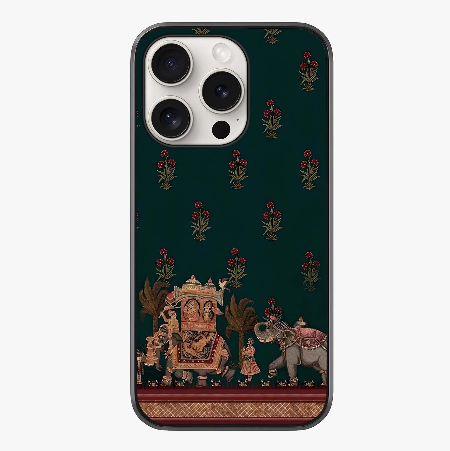 Macmerise Glass Case showing full back design in clean flat view with glossy glass finish.