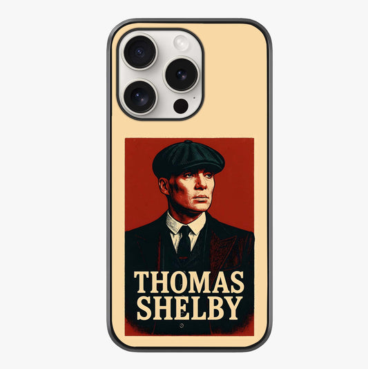 Vintage Mafia Authority Glass Case showing full back design in clean flat view with glossy glass finish.