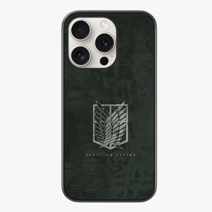 Wings Of Freedom Glass Case showing full back design in clean flat view with glossy glass finish.