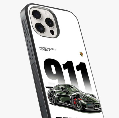 911 Turbo Dominance Glass Case captured at a warm angle highlighting gloss, texture and premium glass finish.