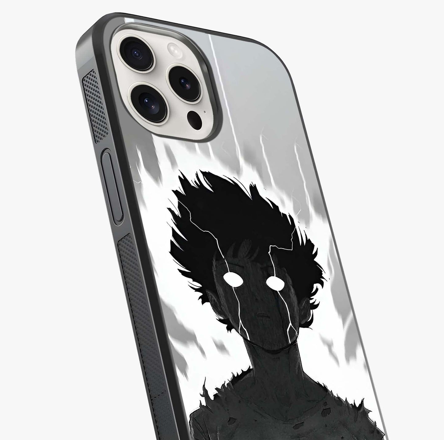 Awakened Inner Rage Glass Case captured at a warm angle highlighting gloss, texture and premium glass finish.