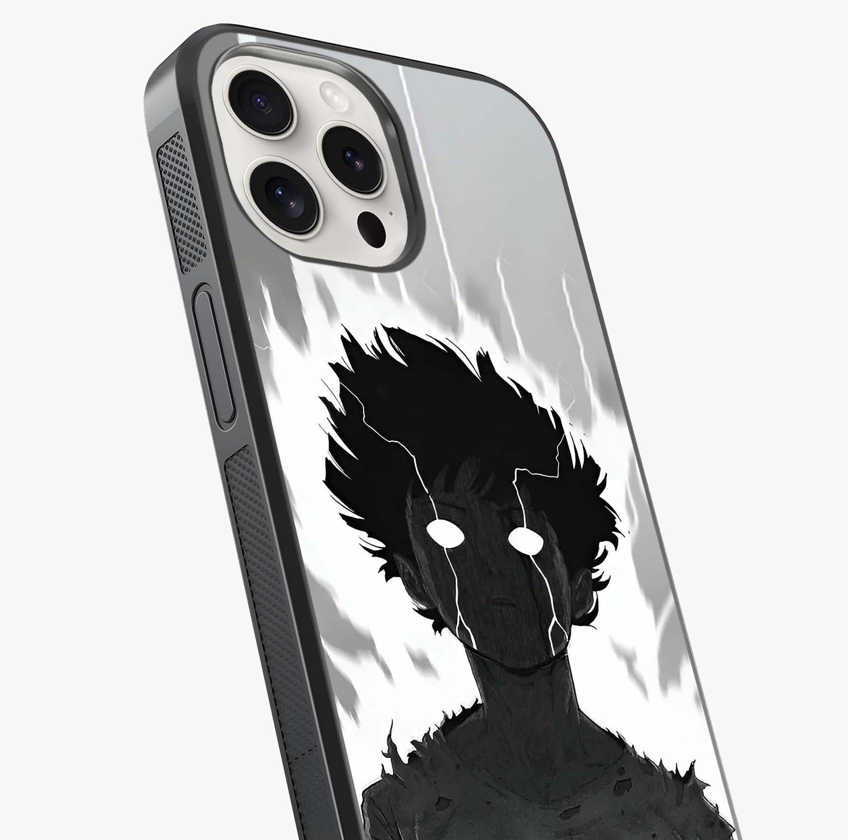 Awakened Inner Rage Glass Case captured at a warm angle highlighting gloss, texture and premium glass finish.
