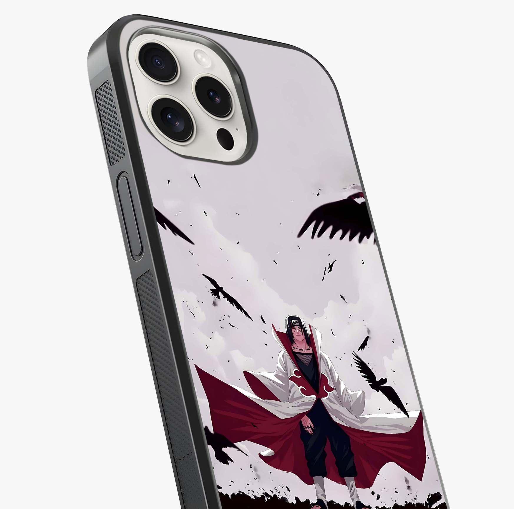 Crimson Crow Ascension Glass Case captured at a warm angle highlighting gloss, texture and premium glass finish.