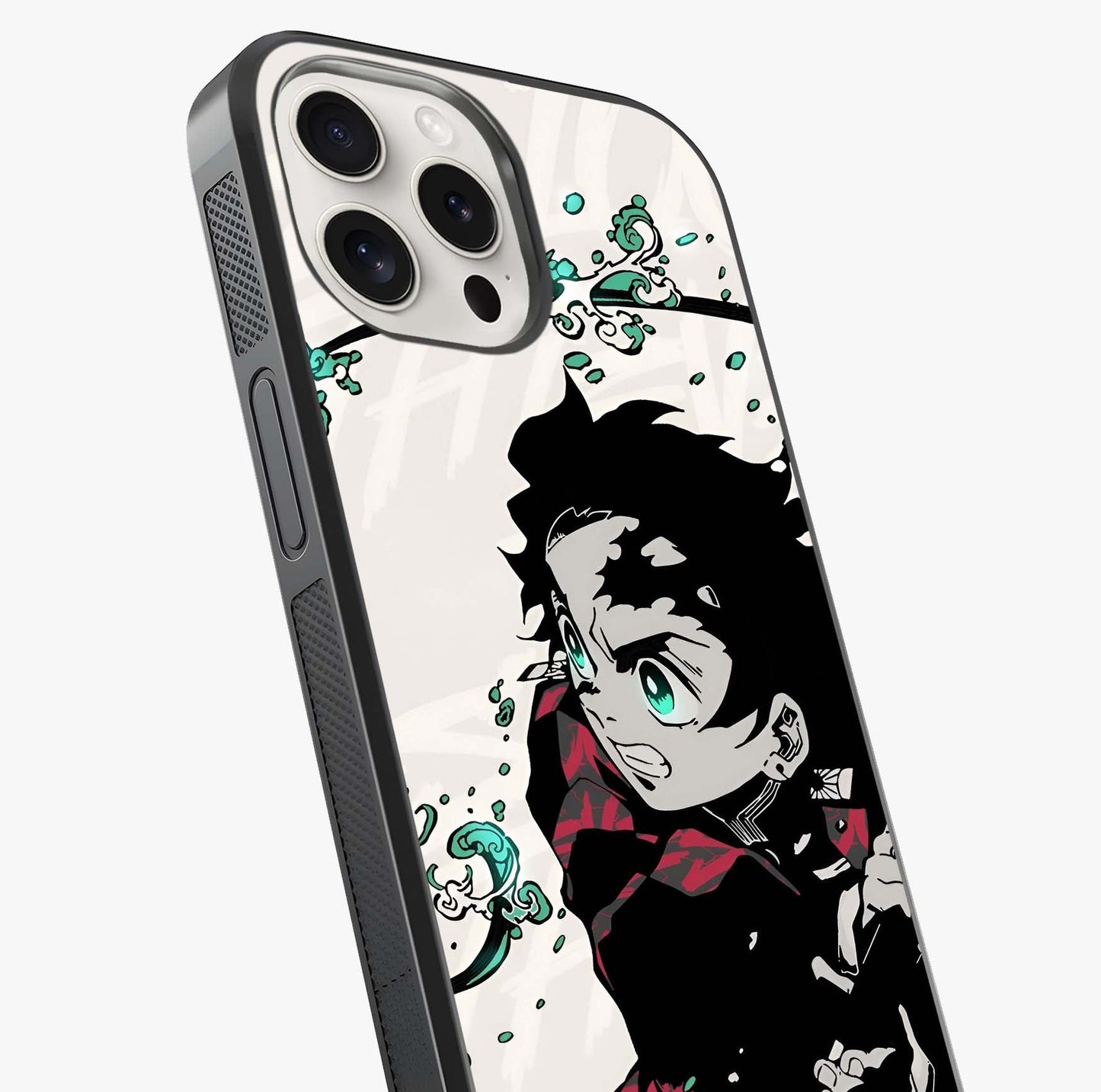 Demon Slayer Glass Case captured at a warm angle highlighting gloss, texture and premium glass finish.