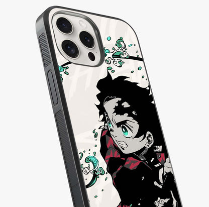 Demon Slayer Glass Case captured at a warm angle highlighting gloss, texture and premium glass finish.