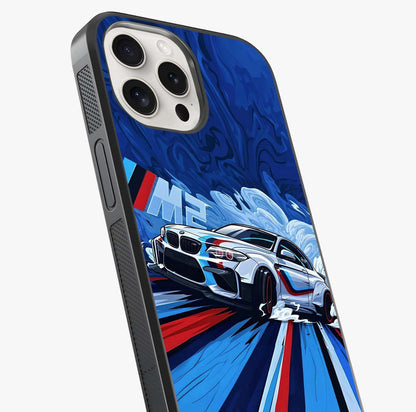 Drift Power Rush Glass Case captured at a warm angle highlighting gloss, texture and premium glass finish.