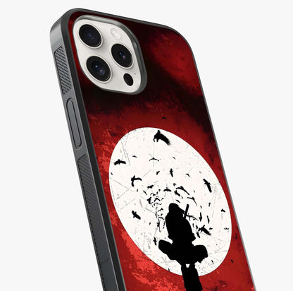 Itachi Limited Edition Naruto Anime Glass Case captured at a warm angle highlighting gloss, texture and premium glass finish.