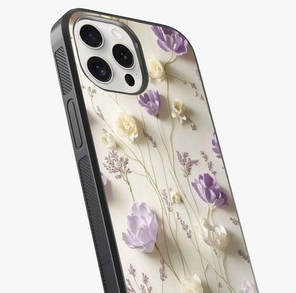 Lilac Breeze Harmony Glass Case captured at a warm angle highlighting gloss, texture and premium glass finish.