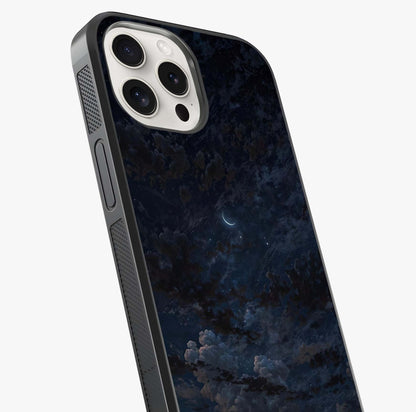 Lunar Veil Silence Glass Case captured at a warm angle highlighting gloss, texture and premium glass finish.