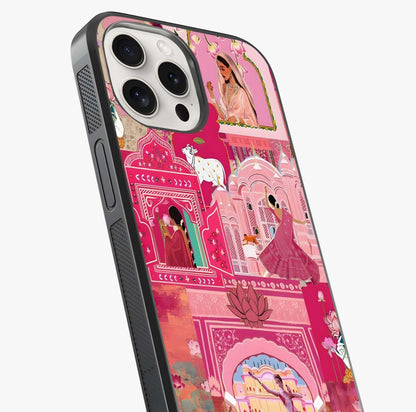 Pink Palace Muse Glass Case captured at a warm angle highlighting gloss, texture and premium glass finish.