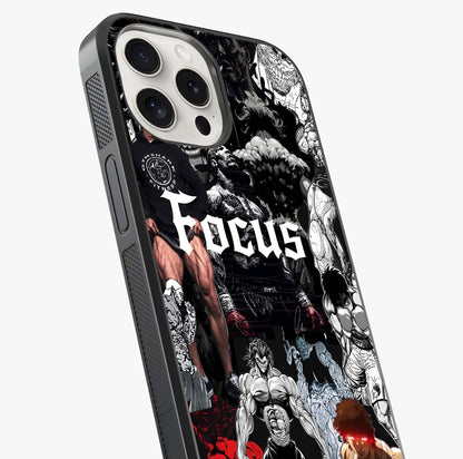 Relentless Power Focus Glass Case captured at a warm angle highlighting gloss, texture and premium glass finish.