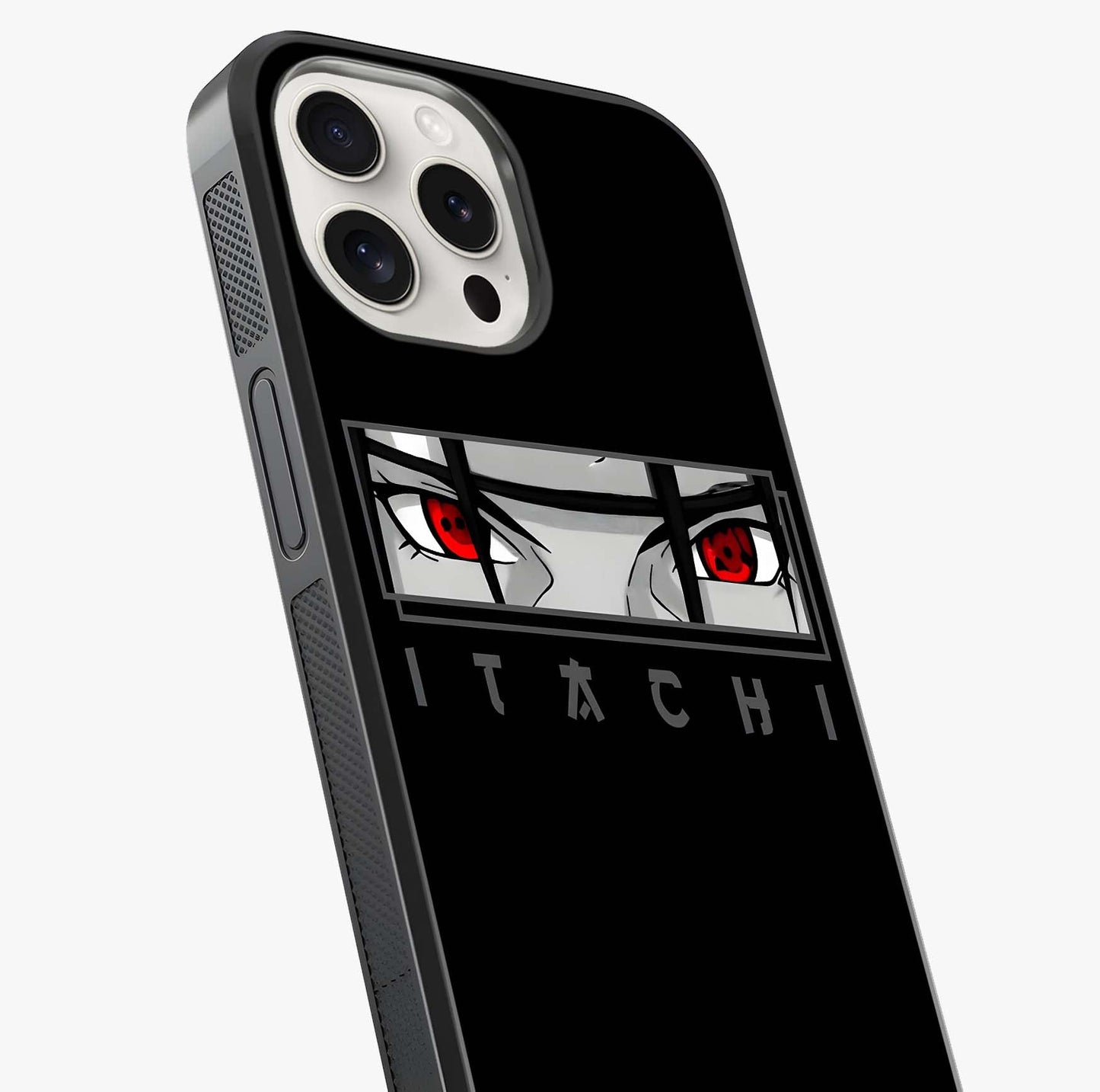 Scarlet Gaze Dominance Glass Case captured at a warm angle highlighting gloss, texture and premium glass finish.