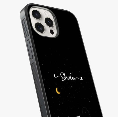 Silent Night Row Glass Case captured at a warm angle highlighting gloss, texture and premium glass finish.