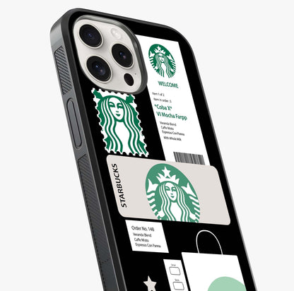 Starbucks Mocha Glass Case captured at a warm angle highlighting gloss, texture and premium glass finish.