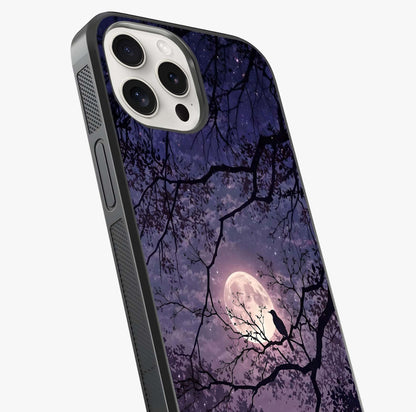 Whispering Moon Silence Glass Case captured at a warm angle highlighting gloss, texture and premium glass finish.