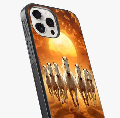 Wild Sunset Majesty Glass Case captured at a warm angle highlighting gloss, texture and premium glass finish.