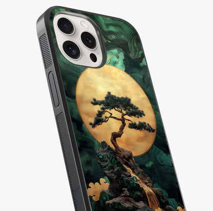 Zen Moon Rise Glass Case captured at a warm angle highlighting gloss, texture and premium glass finish.