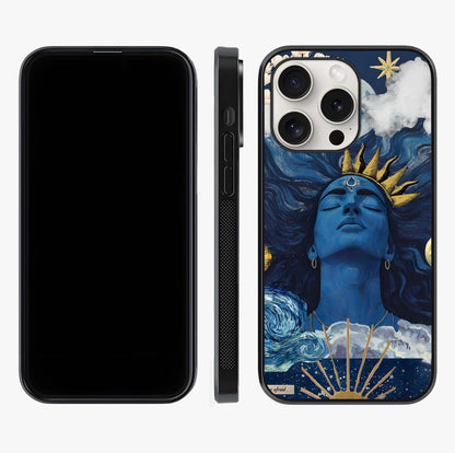 Aesthetic Lord Shiva Glass Case displayed upright for full design visibility and premium finish.