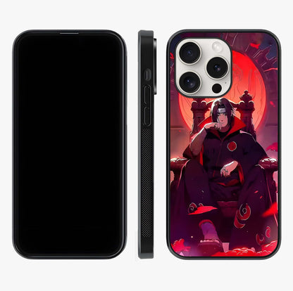 Blood Moon Sovereign Glass Case displayed upright for full design visibility and premium finish.