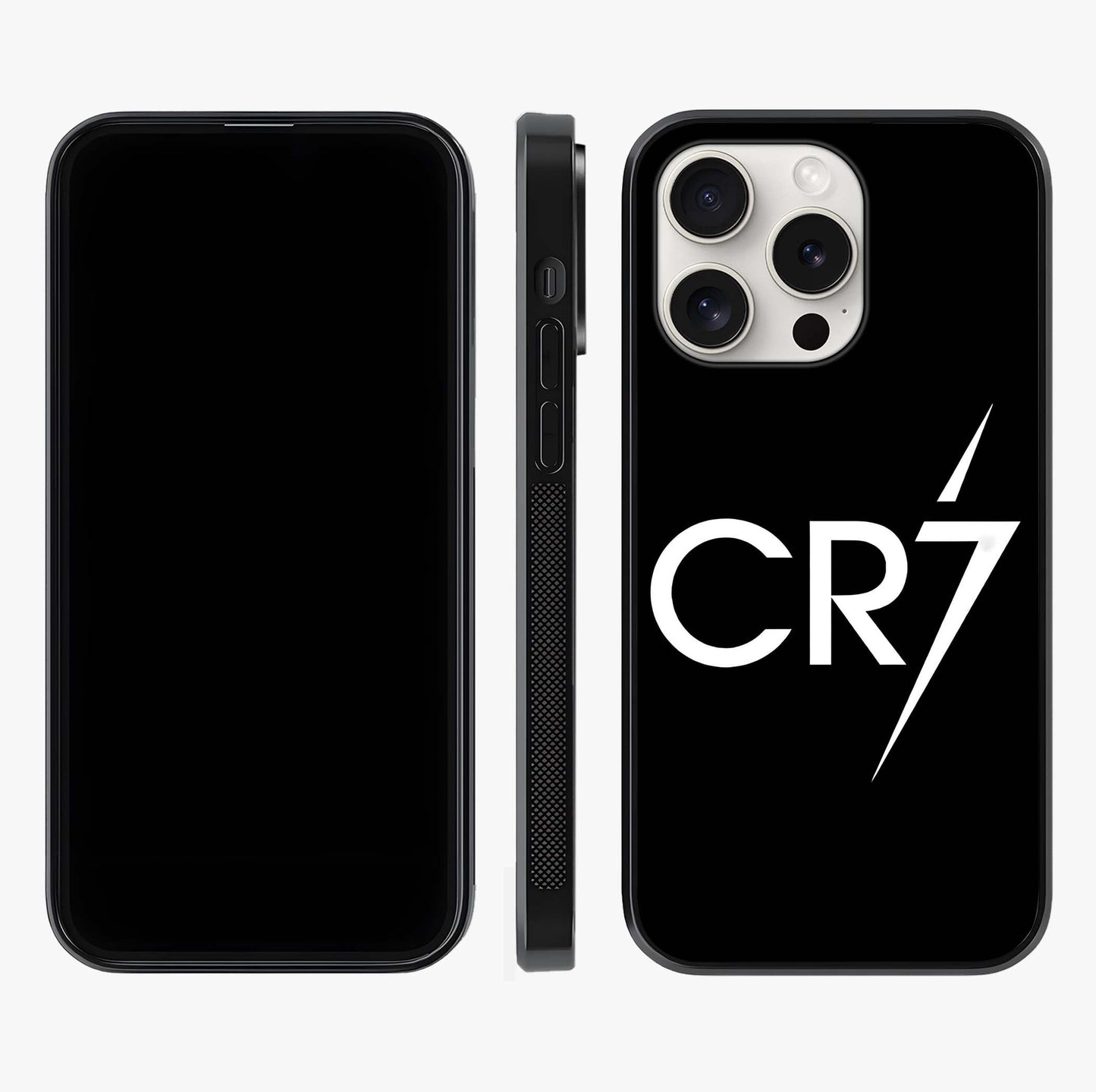 Cr7 Elite Strike Glass Case displayed upright for full design visibility and premium finish.