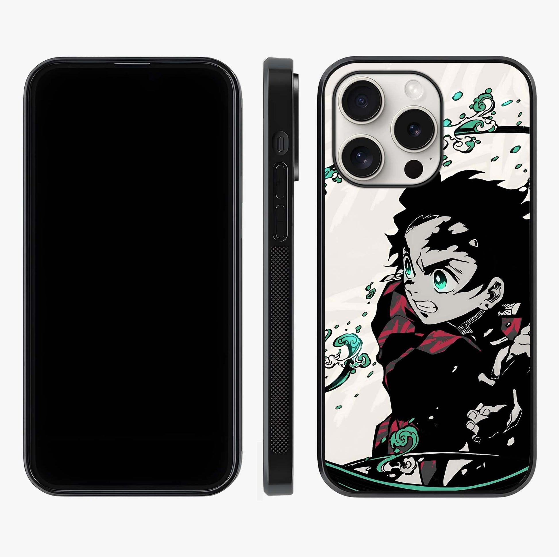 Demon Slayer Glass Case displayed upright for full design visibility and premium finish.