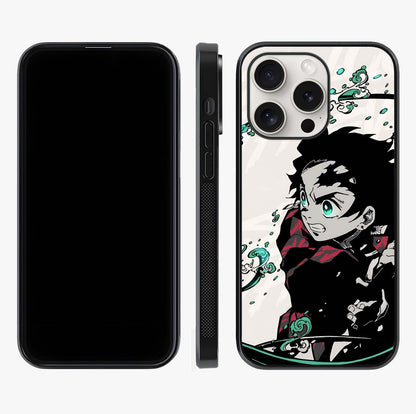 Demon Slayer Glass Case displayed upright for full design visibility and premium finish.