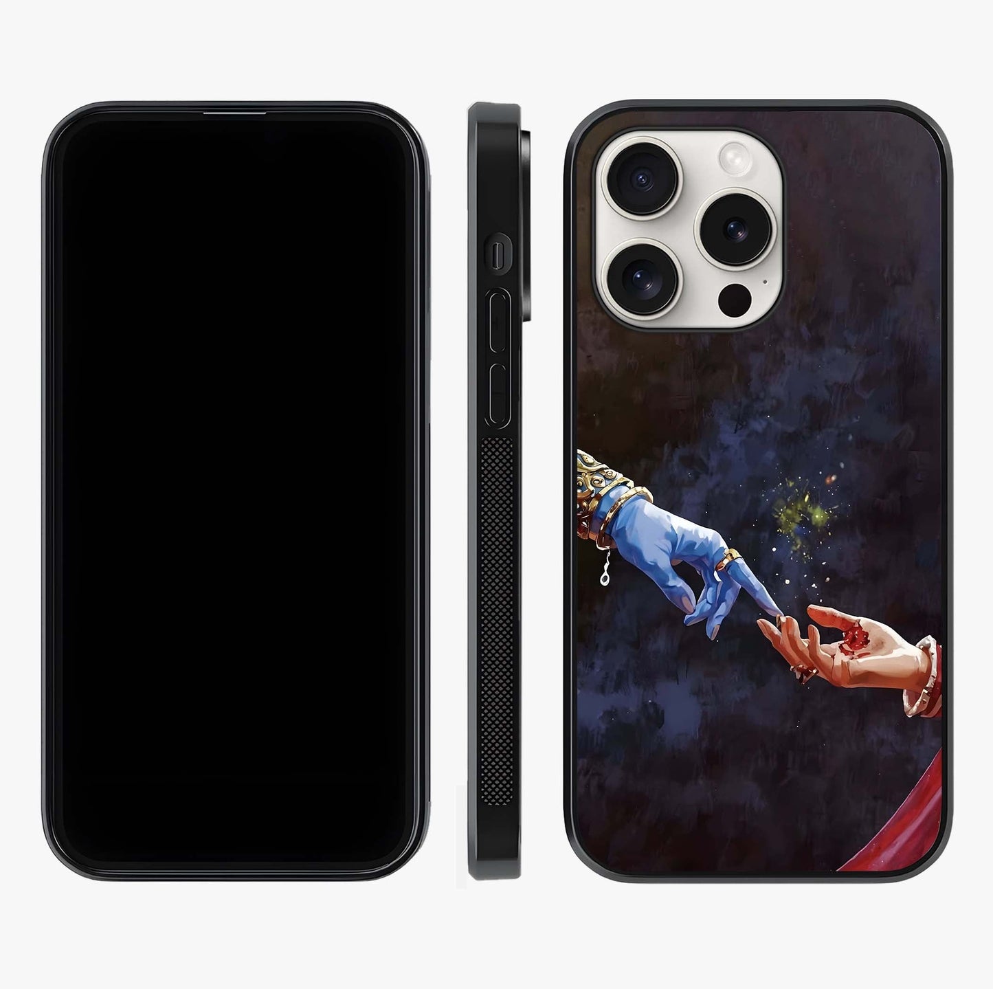 Divine Touch Eternal Glass Case displayed upright for full design visibility and premium finish.