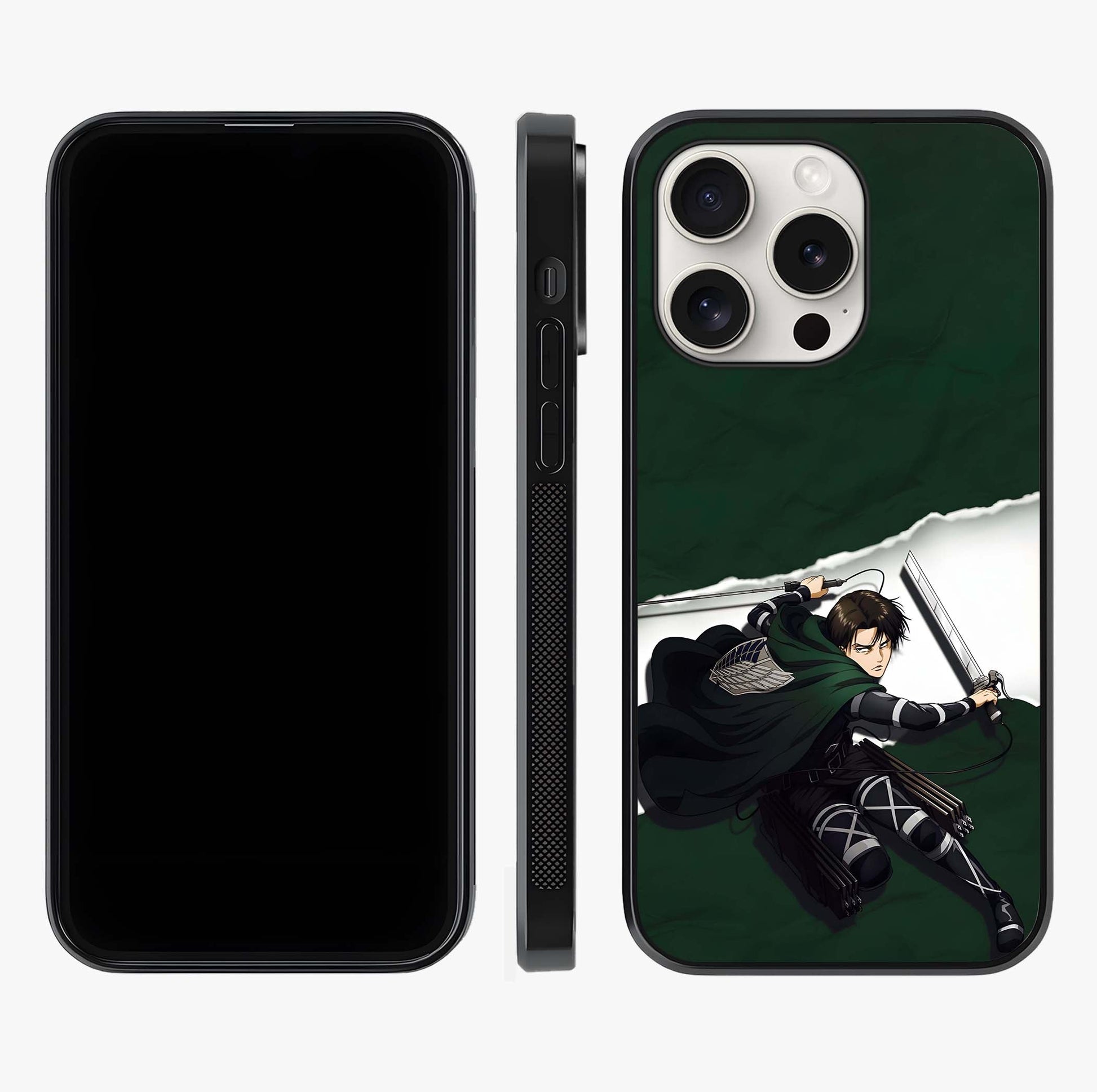 Emerald War Vanguard Glass Case displayed upright for full design visibility and premium finish.