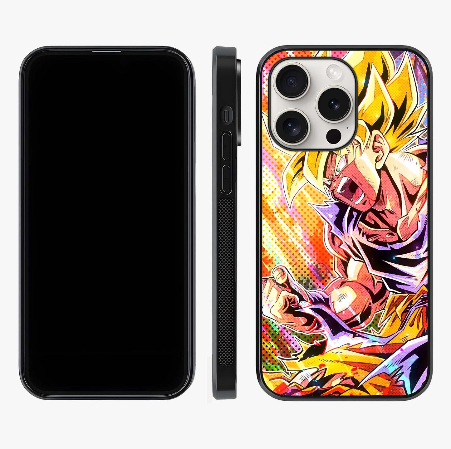 Firing Goku Glass Case displayed upright for full design visibility and premium finish.