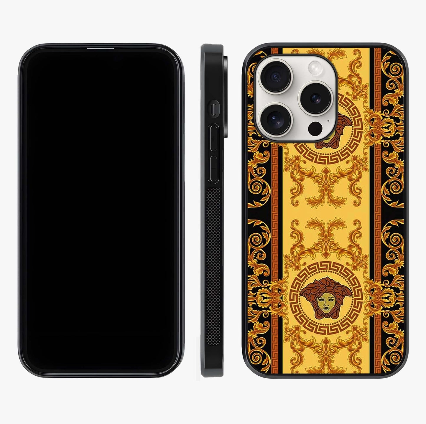 Golden Royal Heritage Glass Case displayed upright for full design visibility and premium finish.