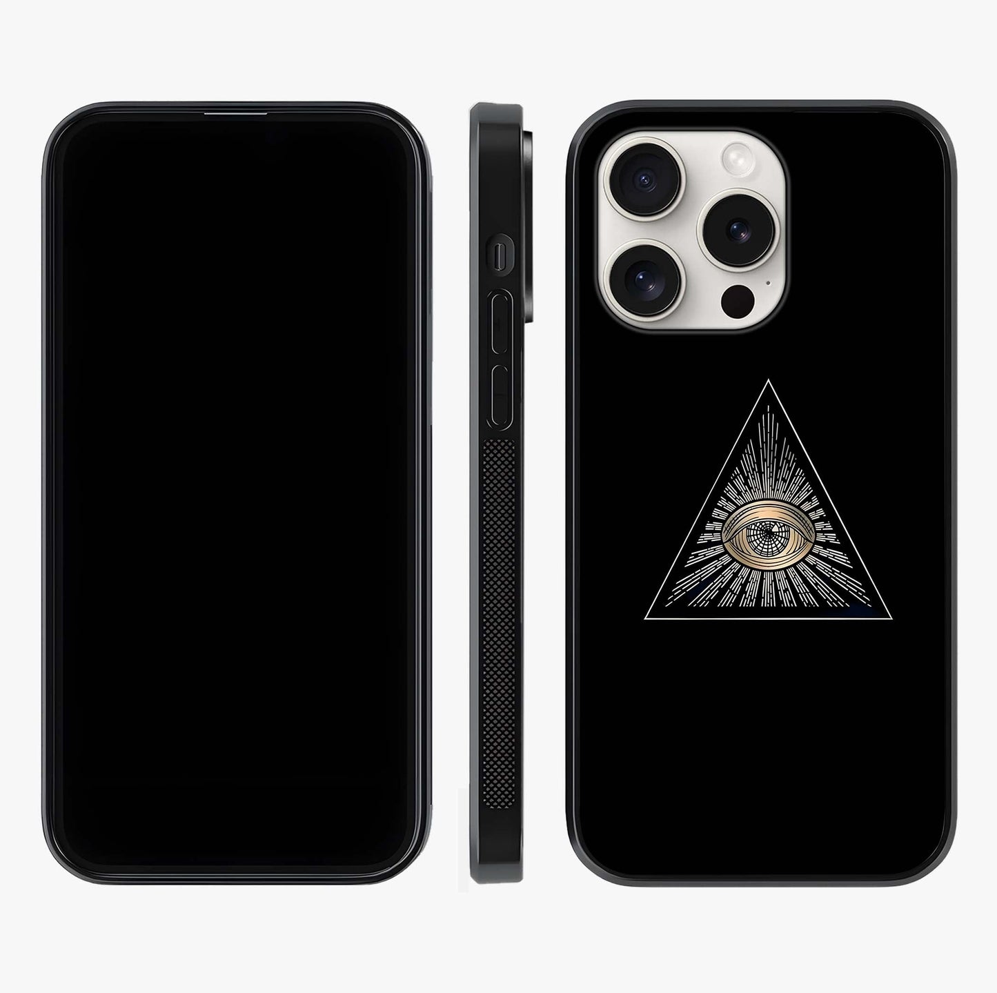Illuminati Evil Glass Case displayed upright for full design visibility and premium finish.