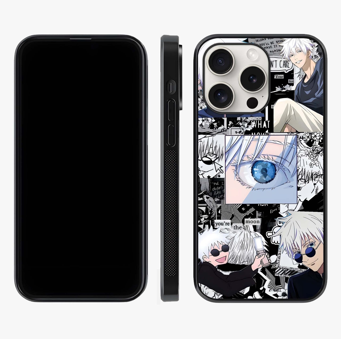 Infinity Sorcerer Chaos Glass Case displayed upright for full design visibility and premium finish.