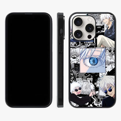 Infinity Sorcerer Chaos Glass Case displayed upright for full design visibility and premium finish.
