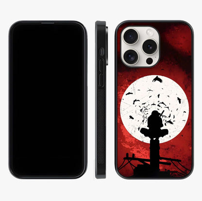 Itachi Limited Edition Naruto Anime Glass Case displayed upright for full design visibility and premium finish.
