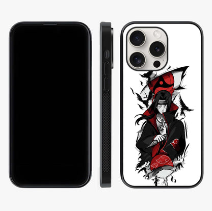 Itachi Sharingan Glass Case displayed upright for full design visibility and premium finish.