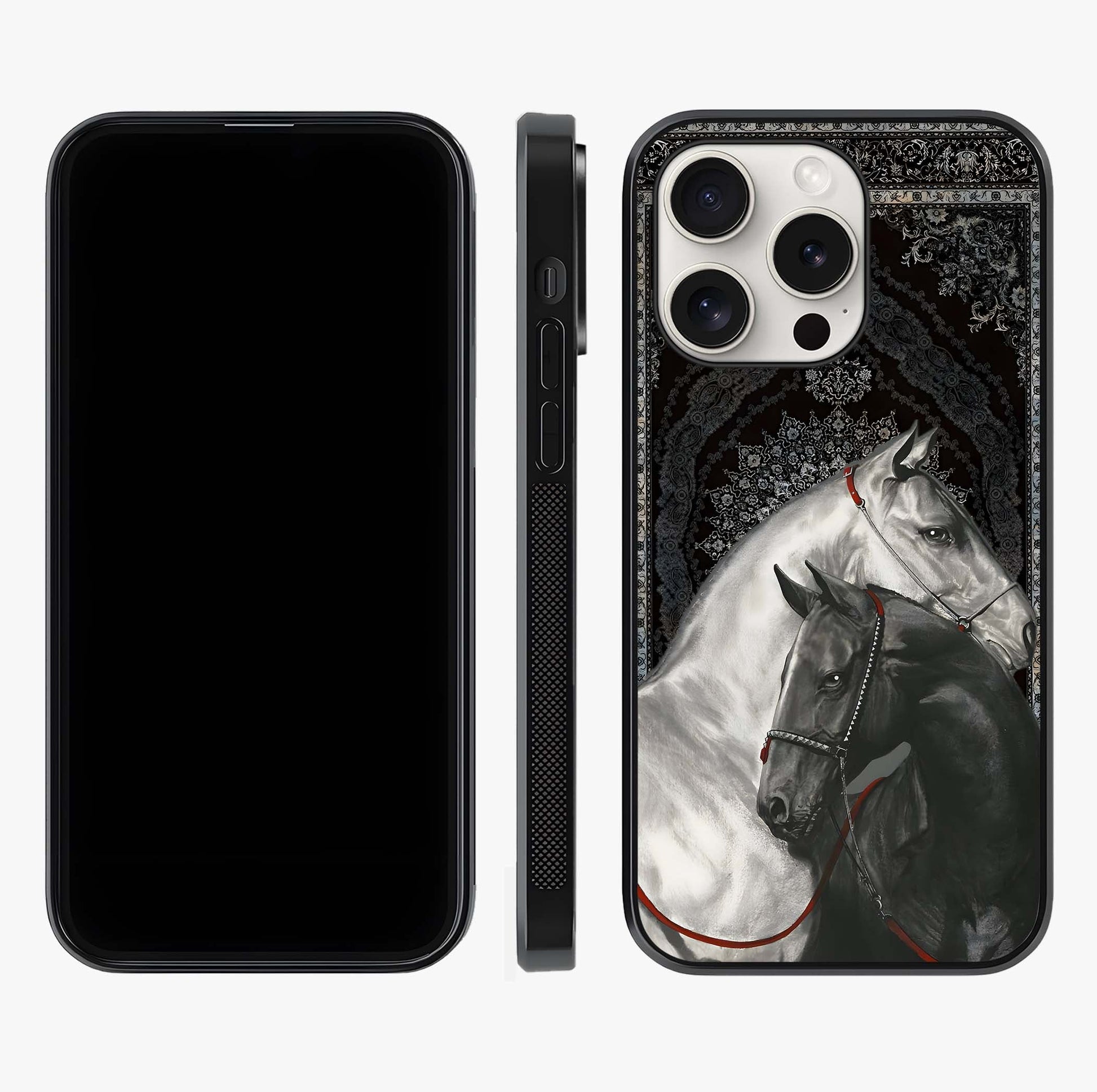 Majestic Ride Legacy Glass Case displayed upright for full design visibility and premium finish.