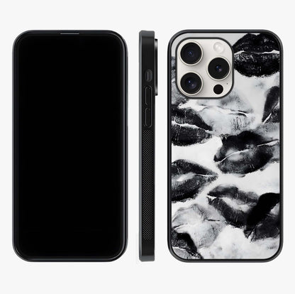 Midnight Kiss Marks Glass Case displayed upright for full design visibility and premium finish.