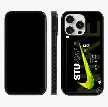 Neon Street Edition Glass Case displayed upright for full design visibility and premium finish.