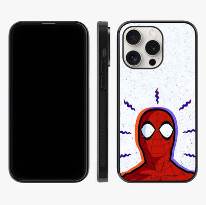 Omg Spiderman Glass Case displayed upright for full design visibility and premium finish.