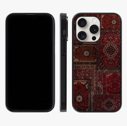 Persian Velvet Tale Glass Case displayed upright for full design visibility and premium finish.